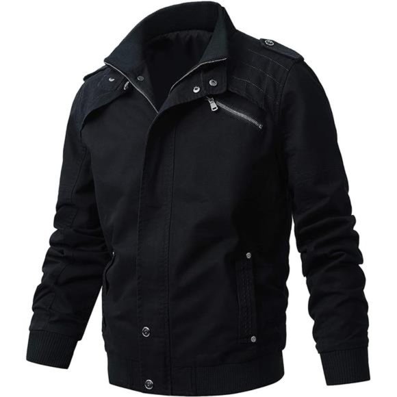 Mens Casual Golf Lightweight Windbreaker Jackets Fall Coat - Main Image
